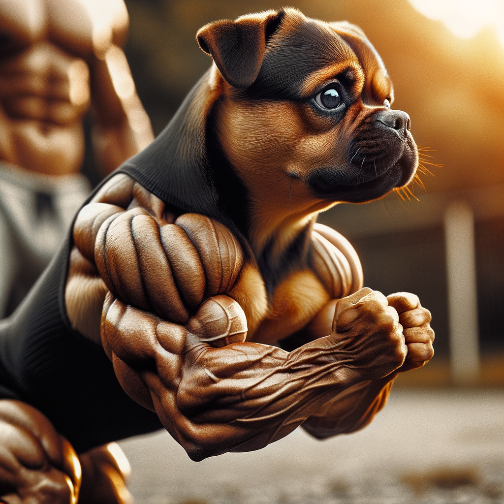 Muscular Pocket Bully demonstrating exercise essentials for maintaining fitness, highlighting the importance of regular workouts for Pocket Bullies' health and vitality.